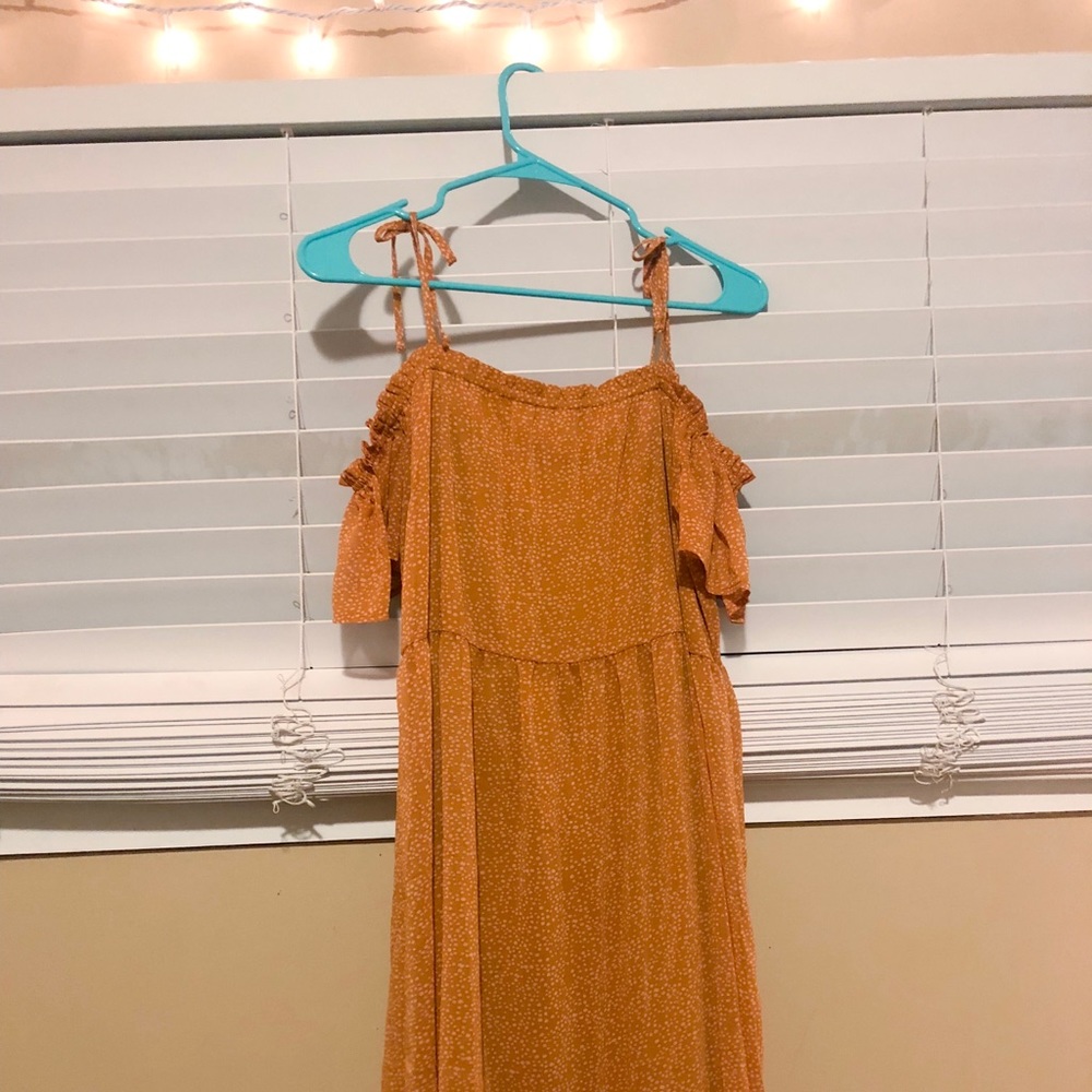 Xhilaration Midi Yellow Dress - Size Small
